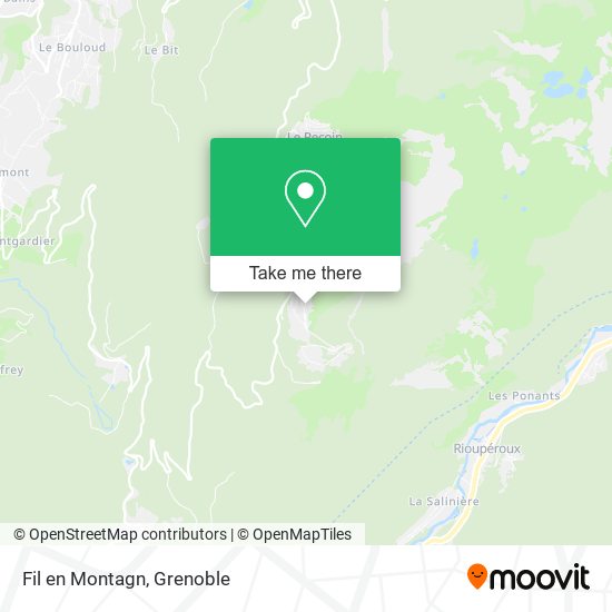 Mapa Fil en Montagn