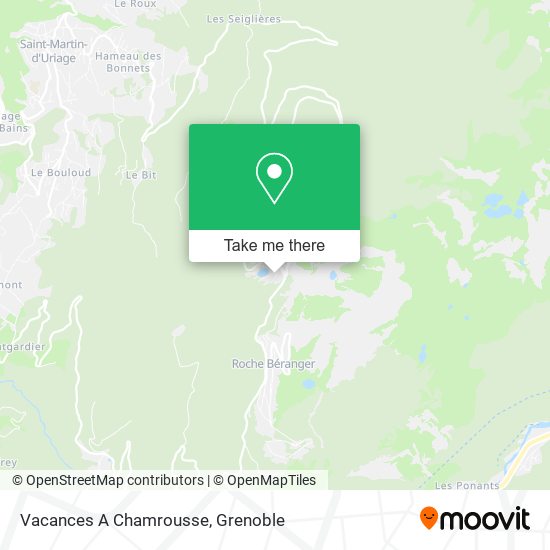 Vacances A Chamrousse map