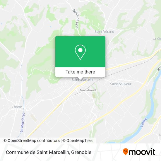 Commune de Saint Marcellin map