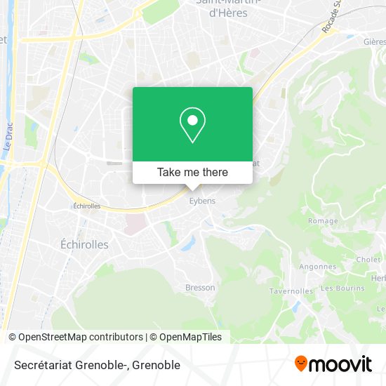 Secrétariat Grenoble- map