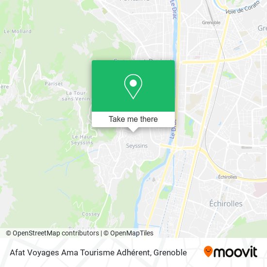 Afat Voyages Ama Tourisme Adhérent map