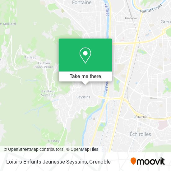 Loisirs Enfants Jeunesse Seyssins map