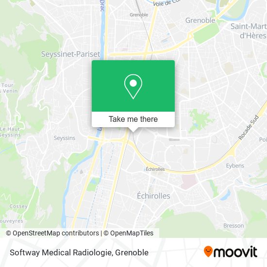 Softway Medical Radiologie map