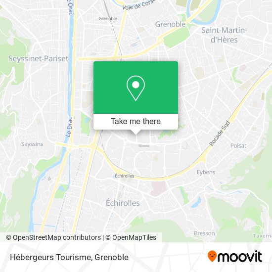 Hébergeurs Tourisme map