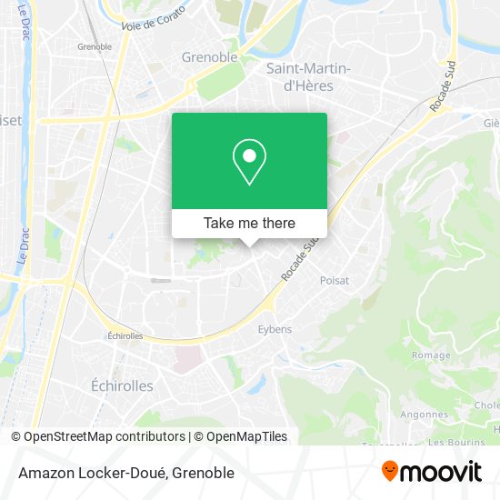 Amazon Locker-Doué map