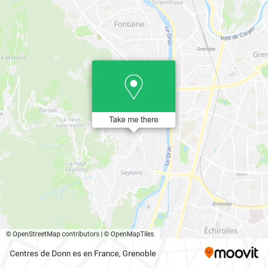 Centres de Donn es en France map