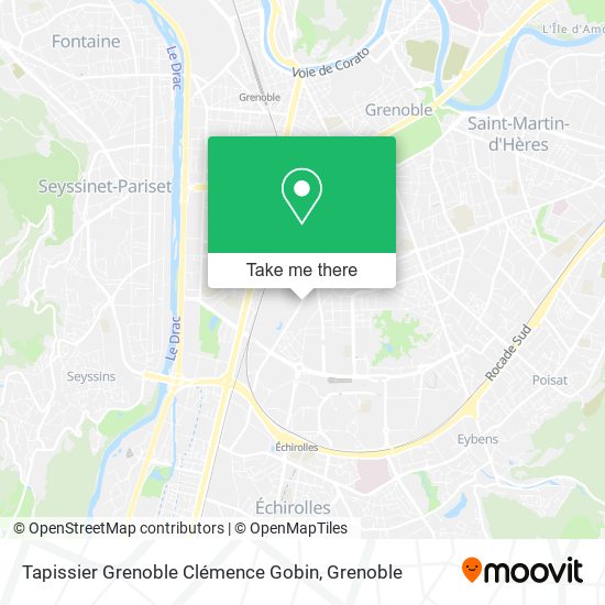 Tapissier Grenoble Clémence Gobin map