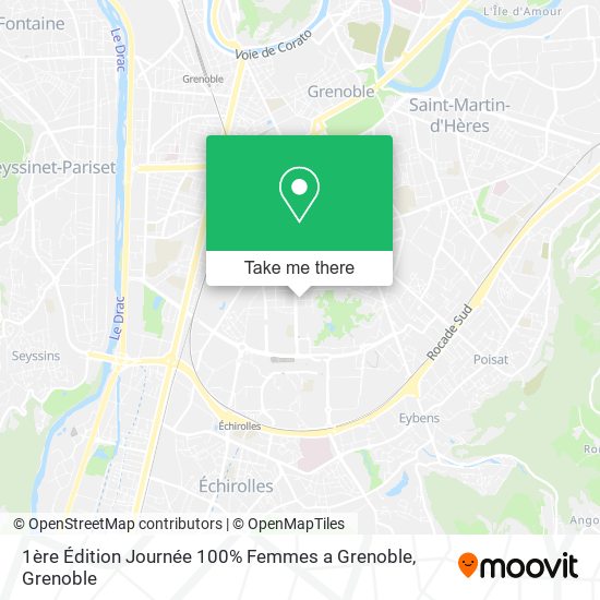 1ère Édition Journée 100% Femmes a Grenoble map