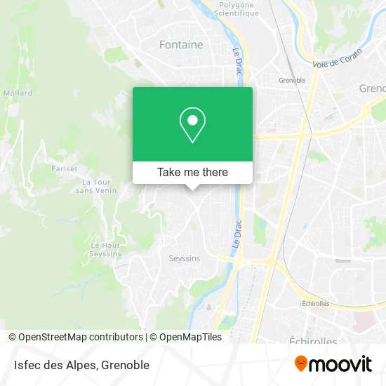 Isfec des Alpes map