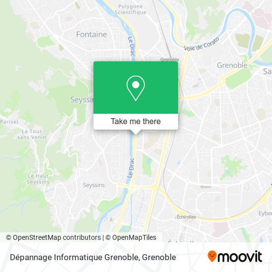 Mapa Dépannage Informatique Grenoble