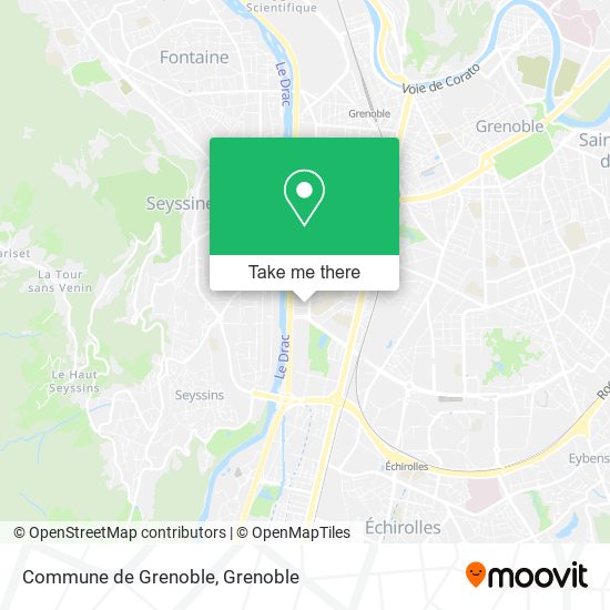 Mapa Commune de Grenoble