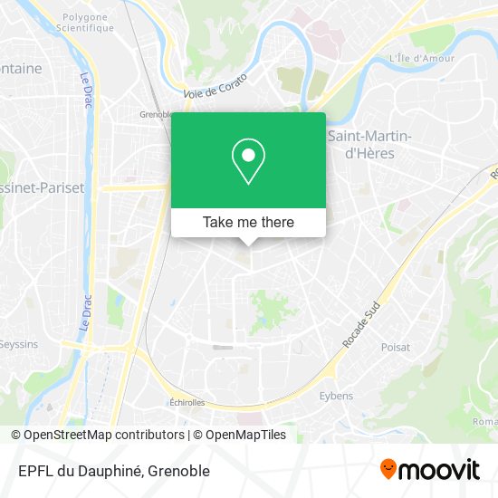 EPFL du Dauphiné map