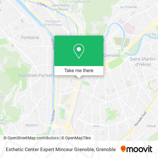 Esthetic Center Expert Minceur Grenoble map