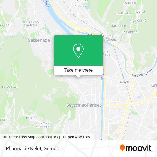 Pharmacie Nelet map