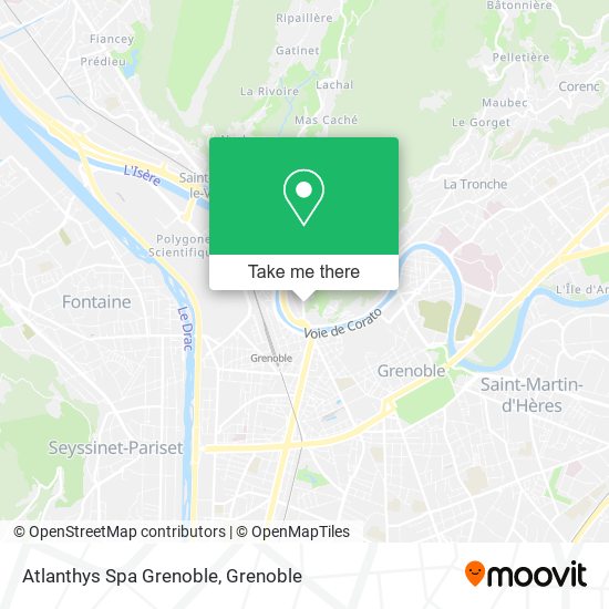 Mapa Atlanthys Spa Grenoble