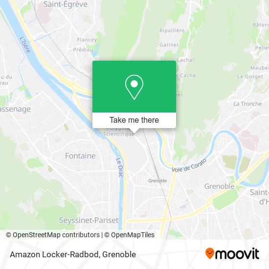 Mapa Amazon Locker-Radbod