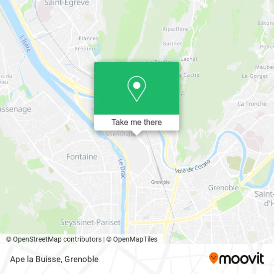 Ape la Buisse map