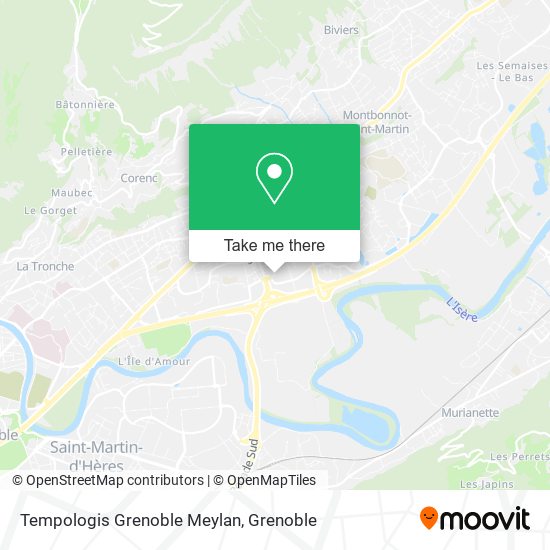 Tempologis Grenoble Meylan map