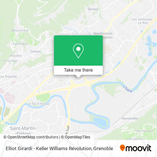 Elliot Girardi - Keller Williams Révolution map