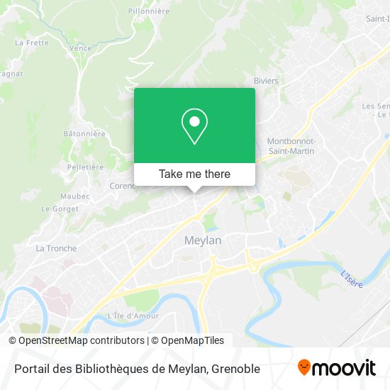 Portail des Bibliothèques de Meylan map