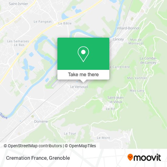 Mapa Cremation France