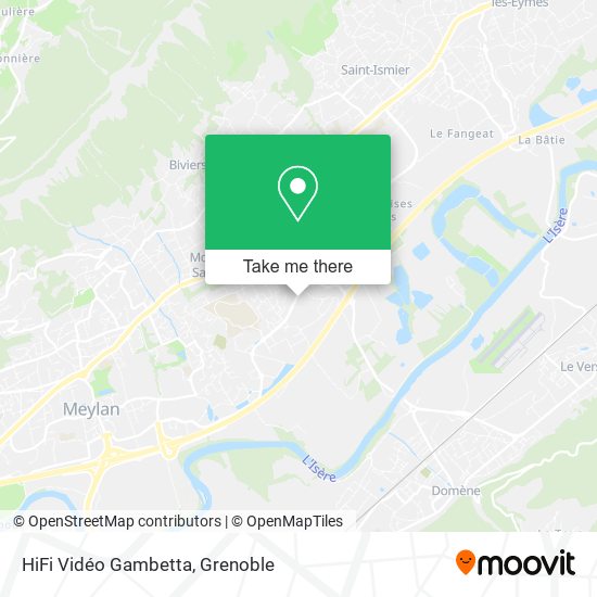 HiFi Vidéo Gambetta map