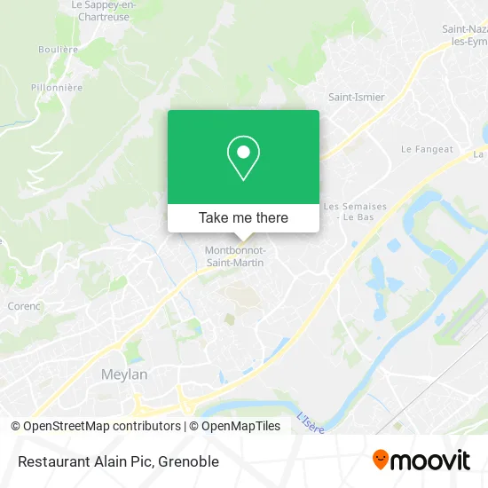 Restaurant Alain Pic map