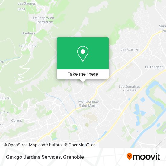 Ginkgo Jardins Services map
