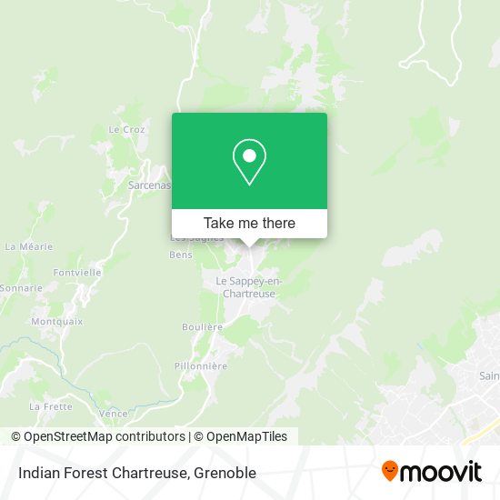 Indian Forest Chartreuse map
