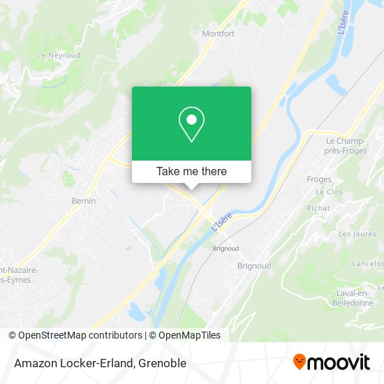 Mapa Amazon Locker-Erland