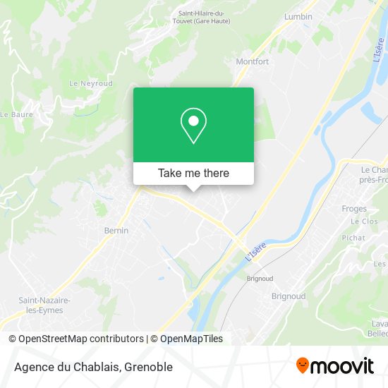 Agence du Chablais map