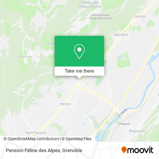 Pension Féline des Alpes map