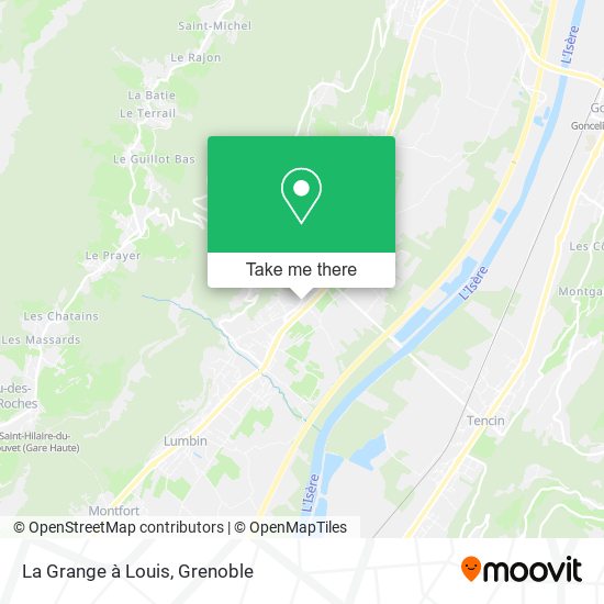 Mapa La Grange à Louis