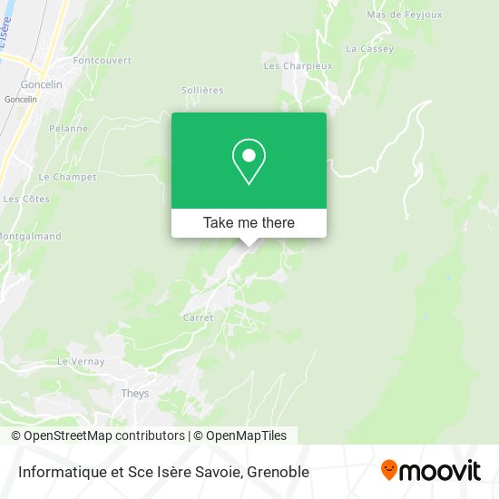 Informatique et Sce Isère Savoie map