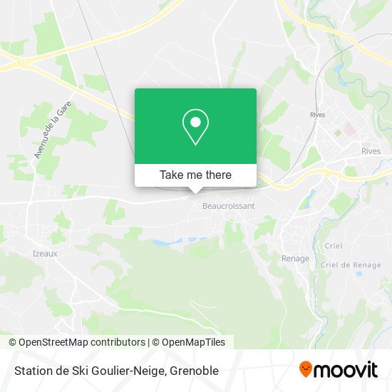 Station de Ski Goulier-Neige map