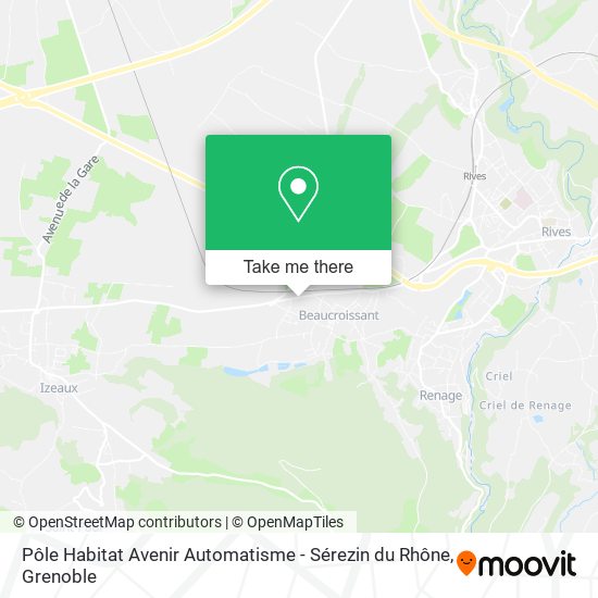 Pôle Habitat Avenir Automatisme - Sérezin du Rhône map