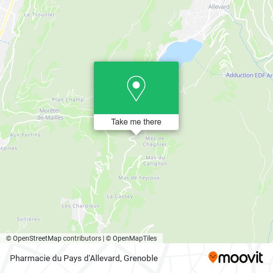 Pharmacie du Pays d'Allevard map