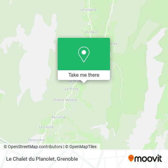 Le Chalet du Planolet map