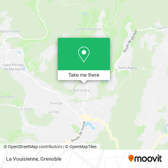 La Vouisienne map