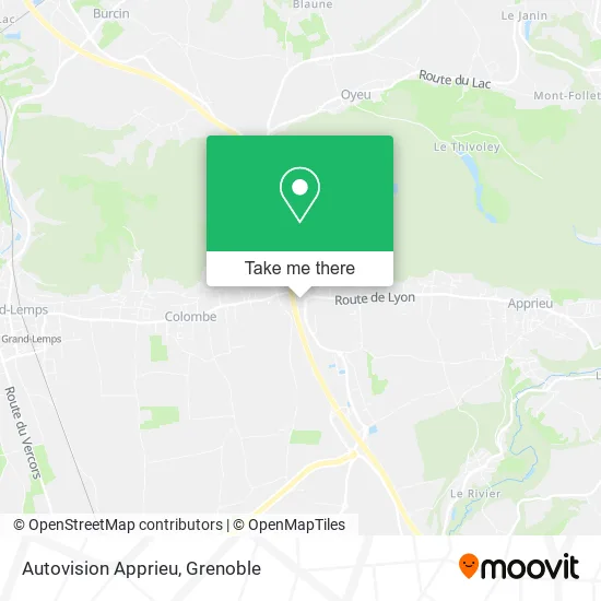 Autovision Apprieu map