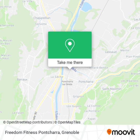 Freedom Fitness Pontcharra map