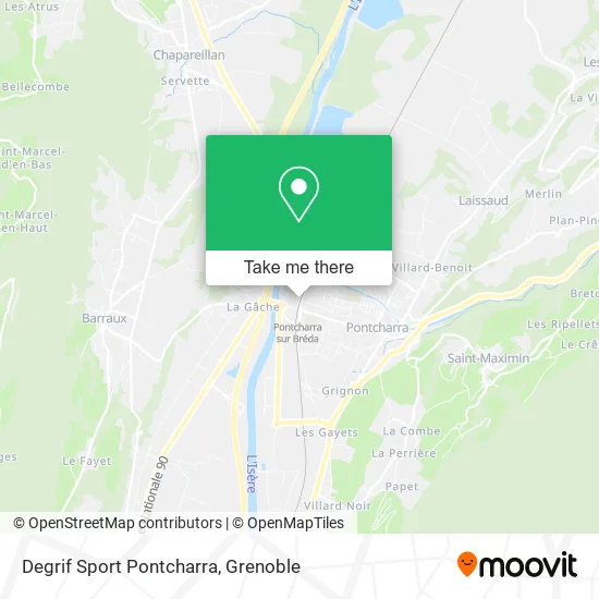 Degrif Sport Pontcharra map