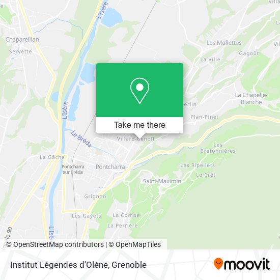 Institut Légendes d'Olène map