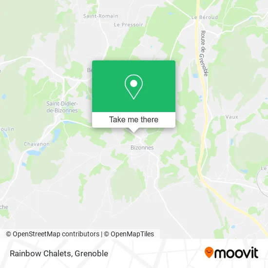 Rainbow Chalets map
