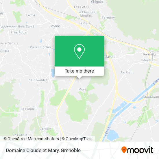 Domaine Claude et Mary map