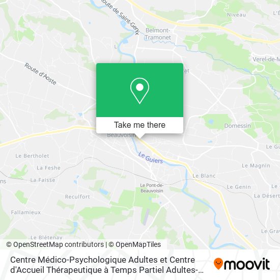 Centre Médico-Psychologique Adultes et Centre d'Accueil Thérapeutique à Temps Partiel Adultes-Pont map