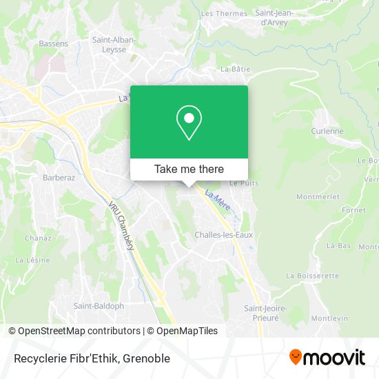 Recyclerie Fibr'Ethik map