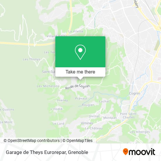 Garage de Theys Eurorepar map