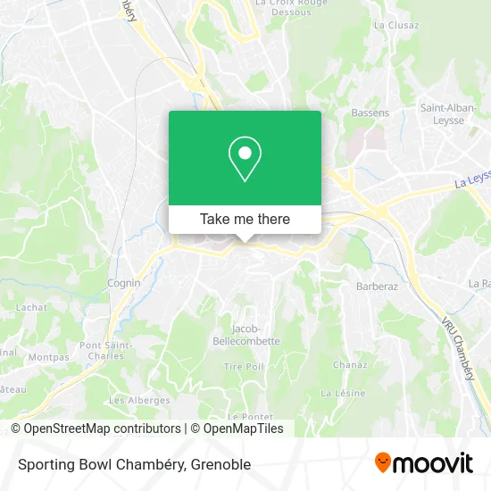 Sporting Bowl Chambéry map
