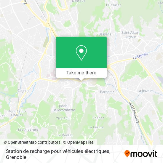 Station de recharge pour véhicules électriques map